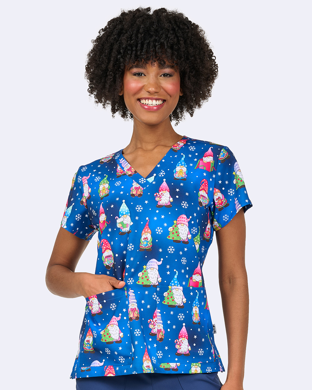 Audrey Top - Holiday Gnomes