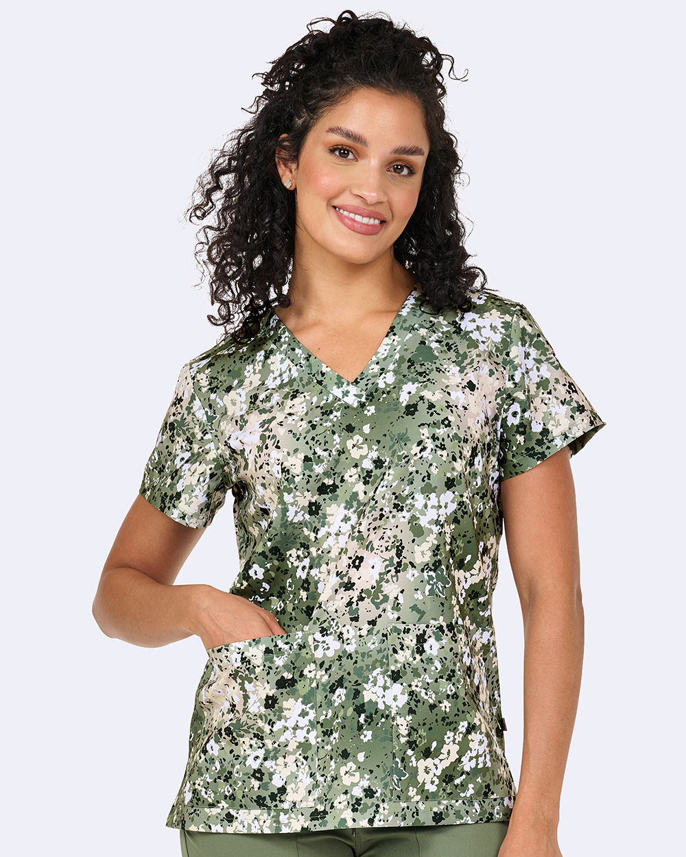 Audrey Top - Splatter Posies